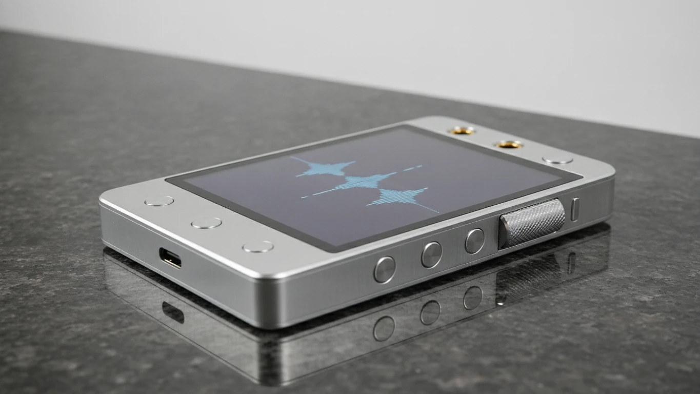 High-Resolution Music Player with Metallic Chassis