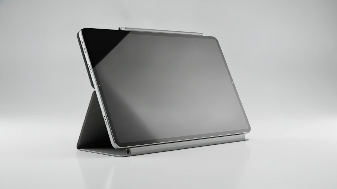 High-Resolution Tablet with Integrated Stand