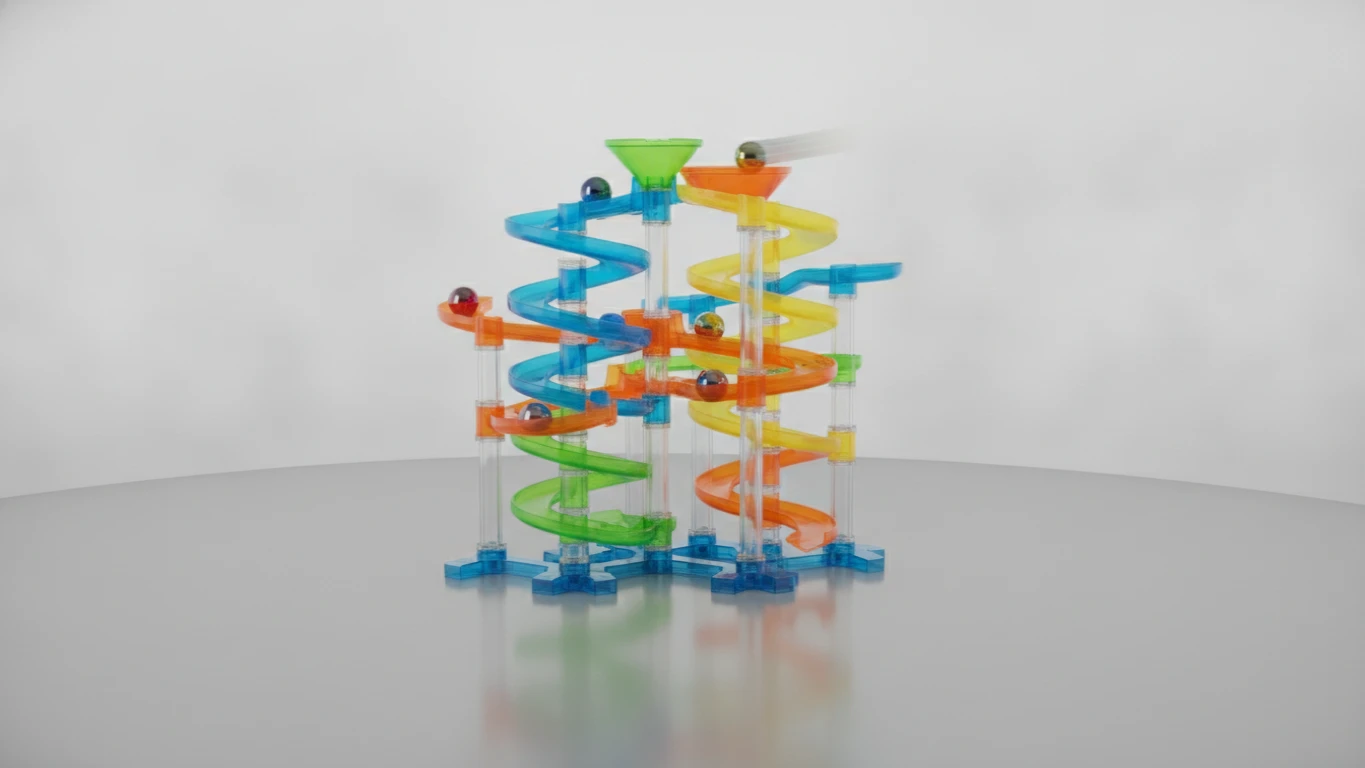 High-Speed Marble Run Set
