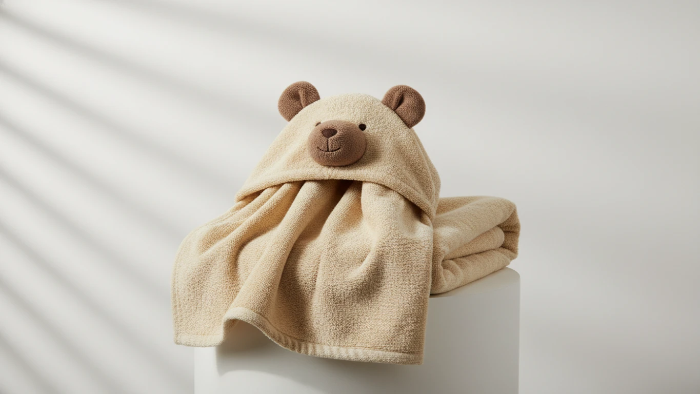 Hooded Animal Terry Cloth Towel