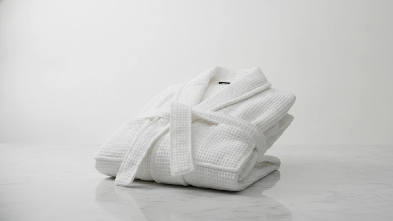 Hotel-Quality Waffle Knit Bathrobe