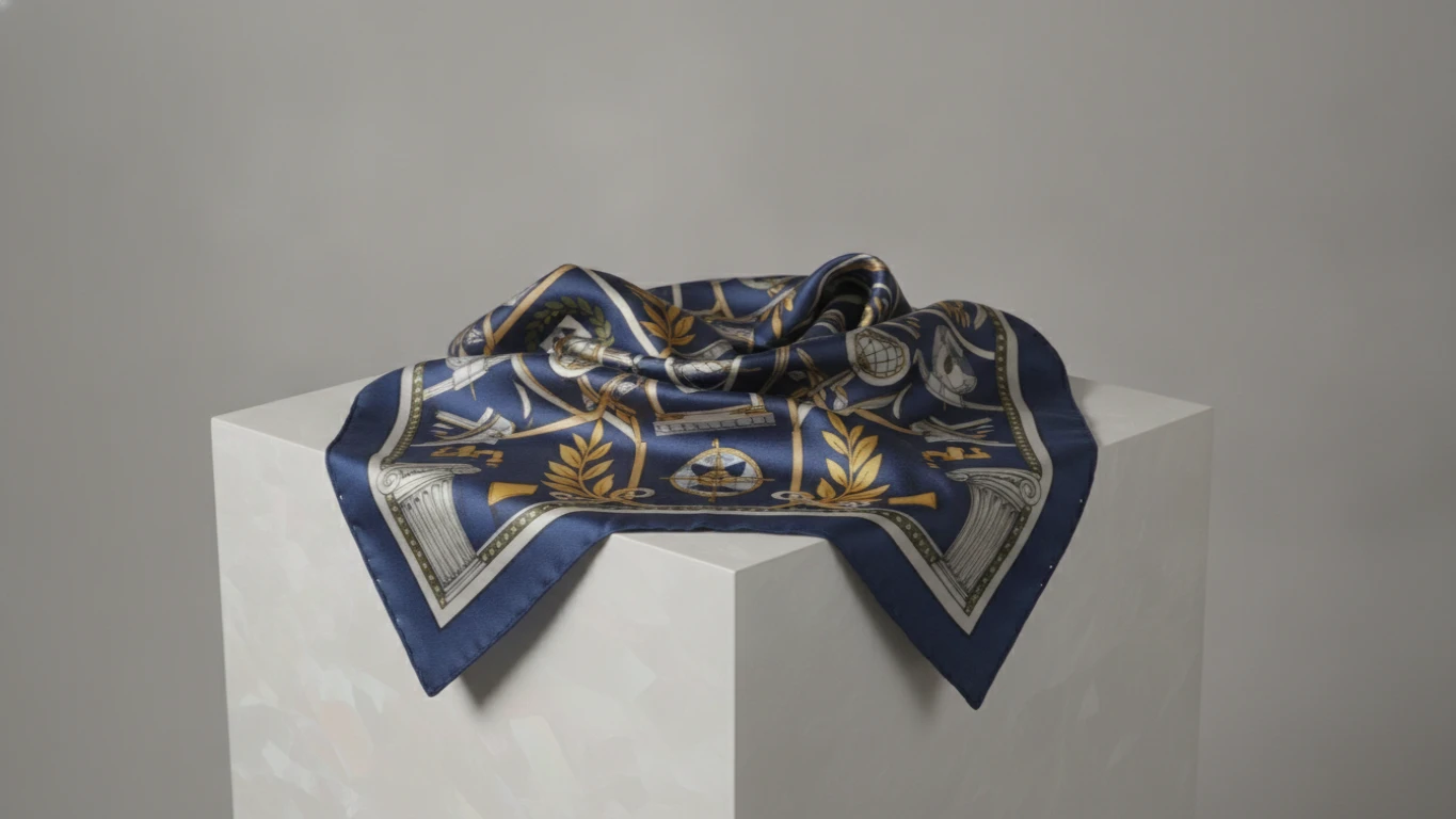 Iconography Silk Fashion Scarf