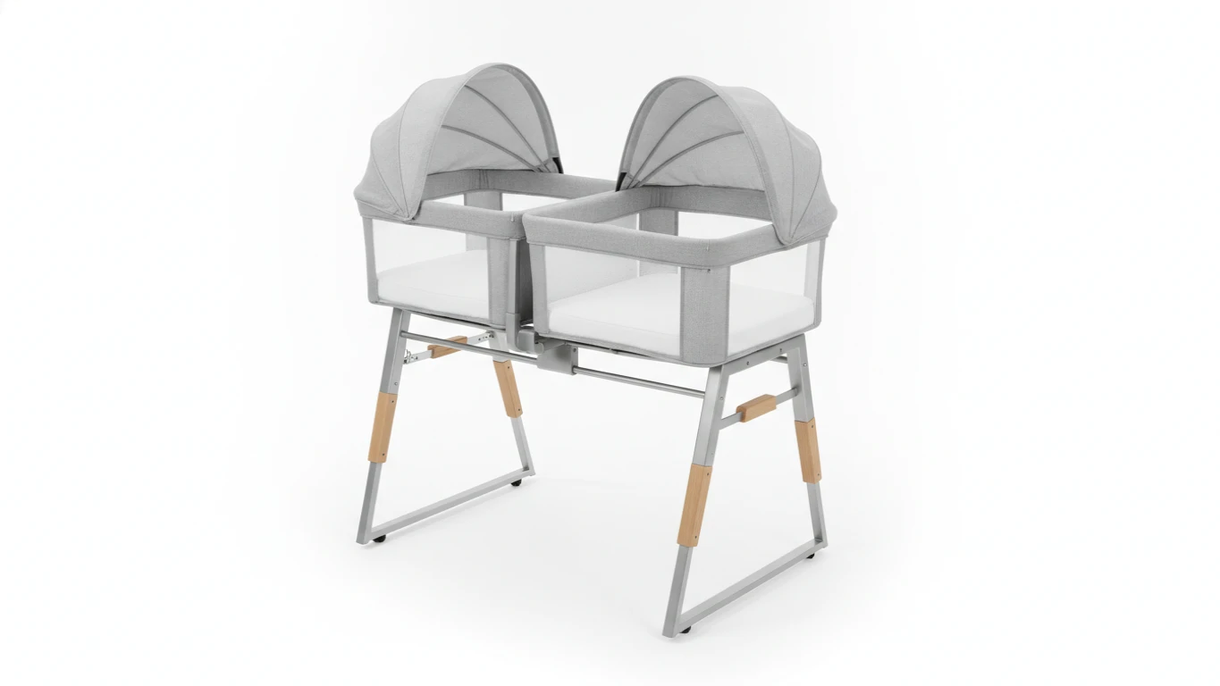 Independent Double Bedside Bassinet