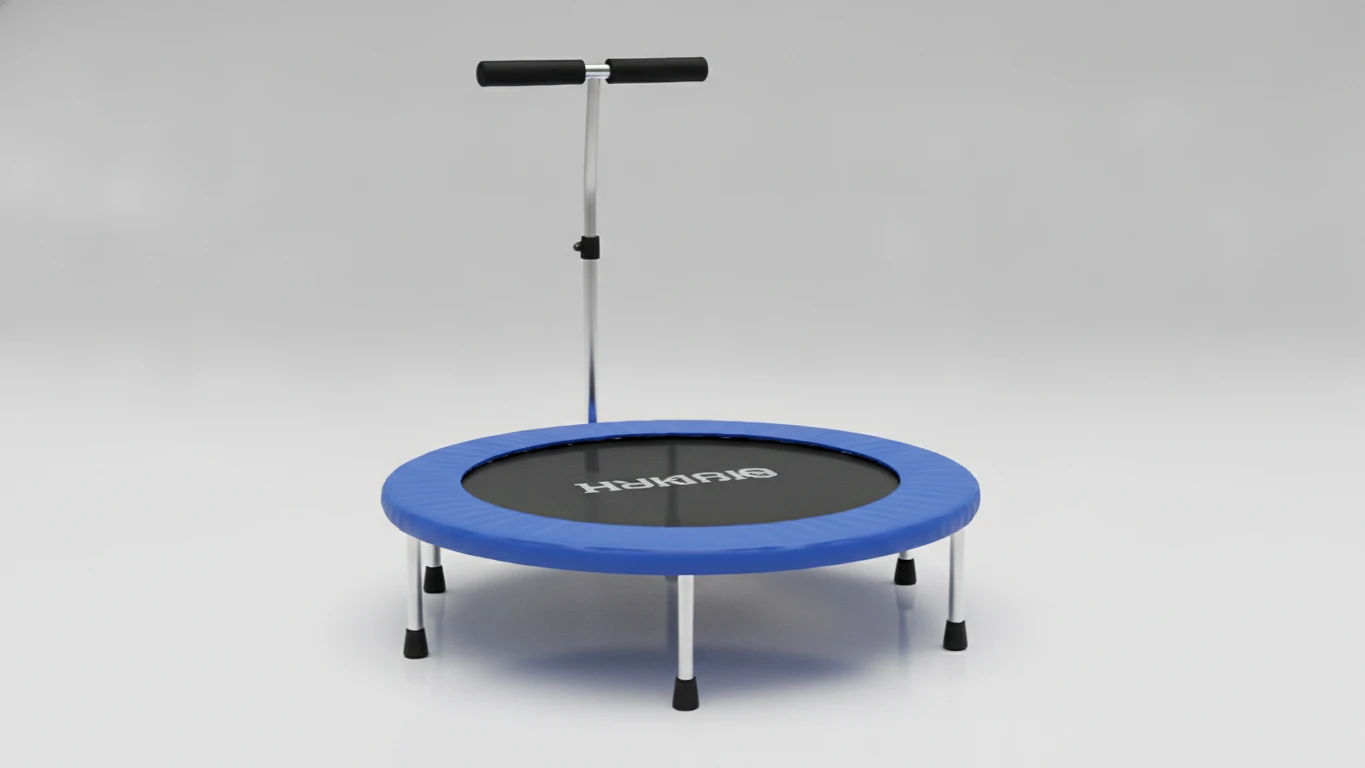 Indoor Mini Trampoline with Safety Handle