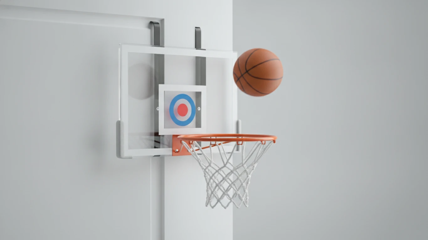 Indoor Over-the-Door Professional Hoop