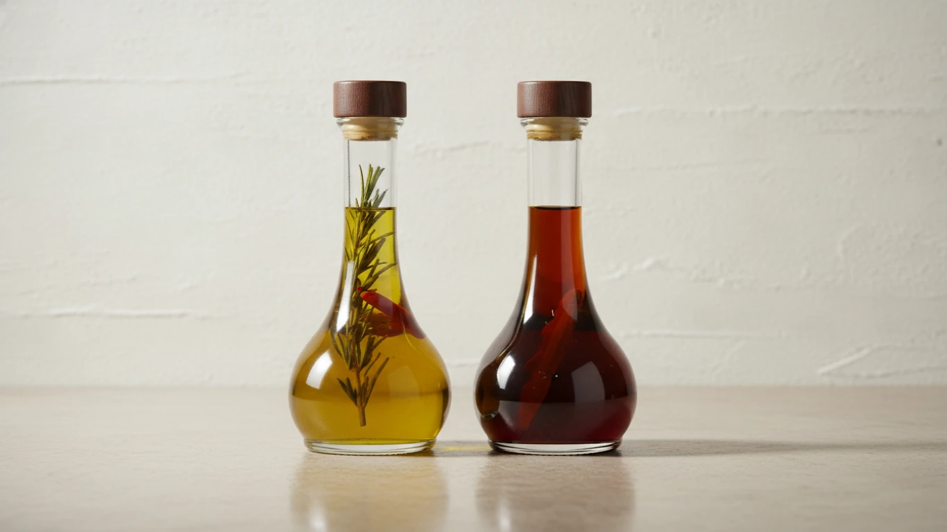 Infused Cold-Pressed Olive Oil and Aged Vinegar Set