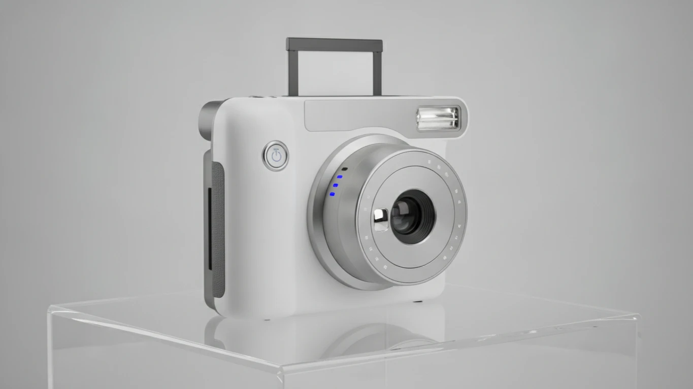 Instant Film Camera with Self-Timer