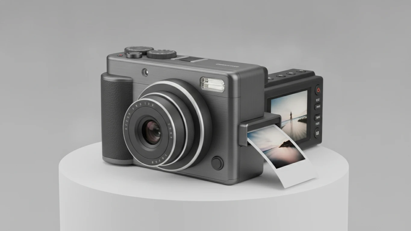 Instant-Print Hybrid Digital Camera