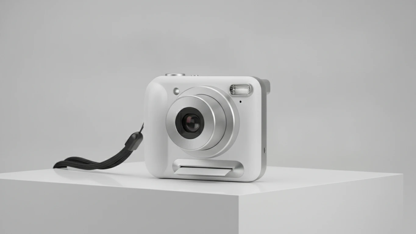 Instant-Print Portable Camera