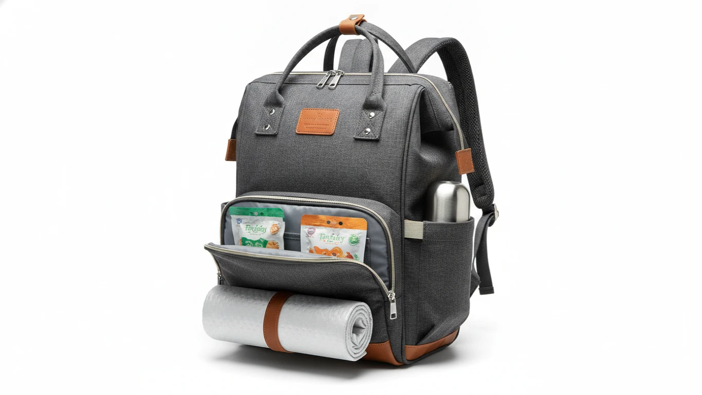 Insulated Backpack Diaper Bag