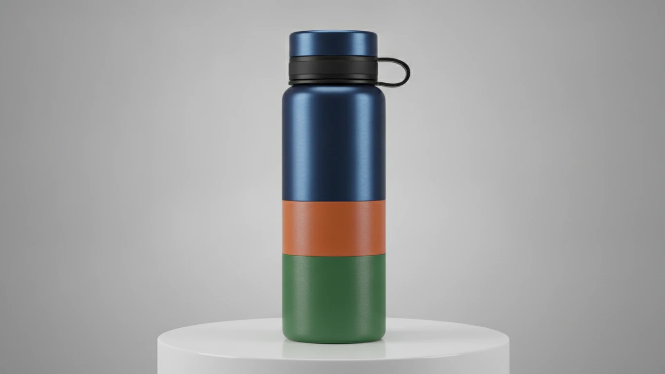 Insulated Color-Block Water Bottle