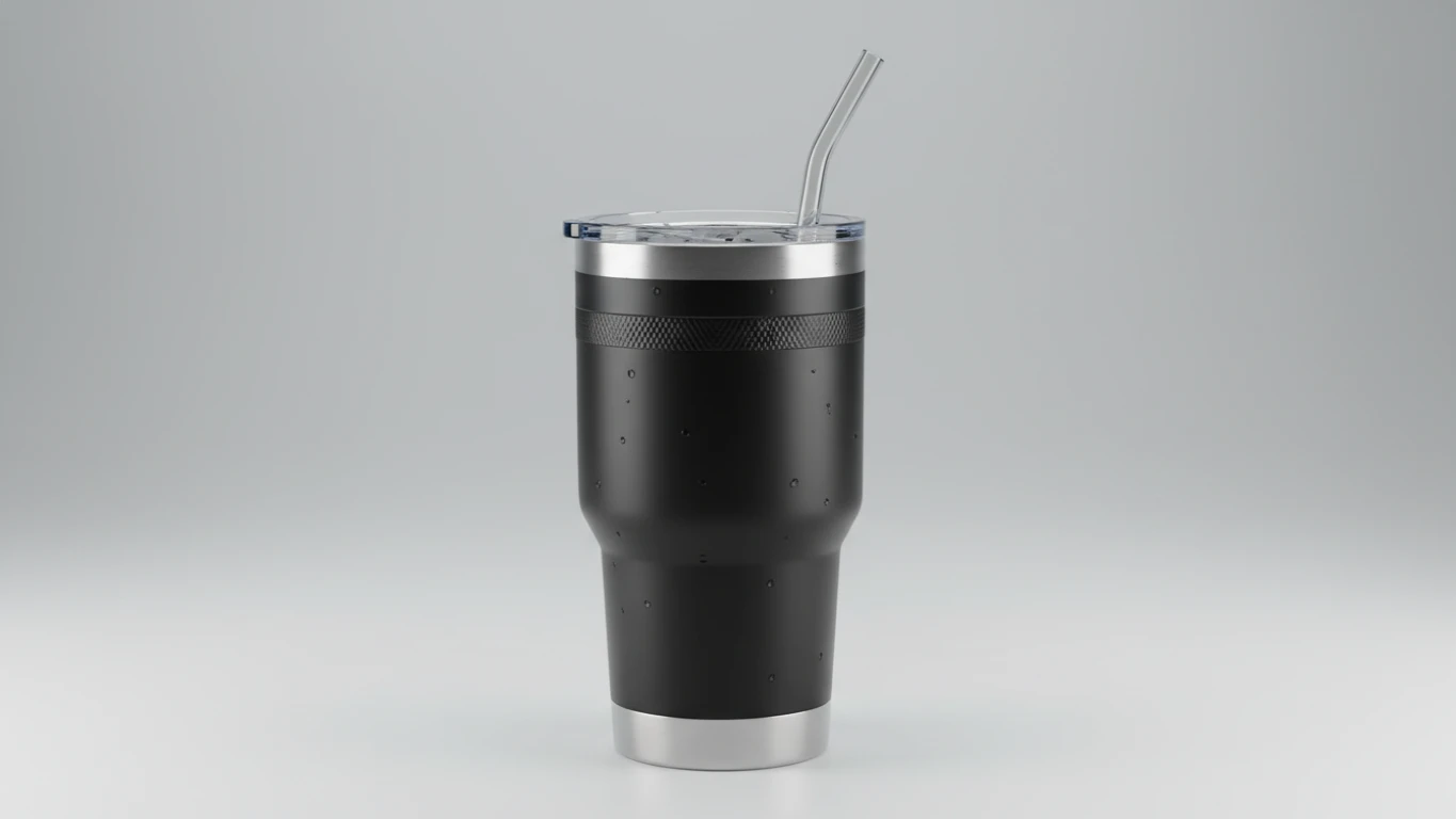 Insulated Tumbler with Straw