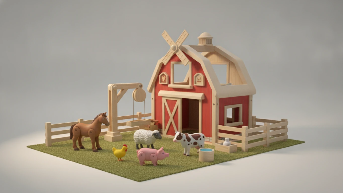 Interactive Animal Farm Playset
