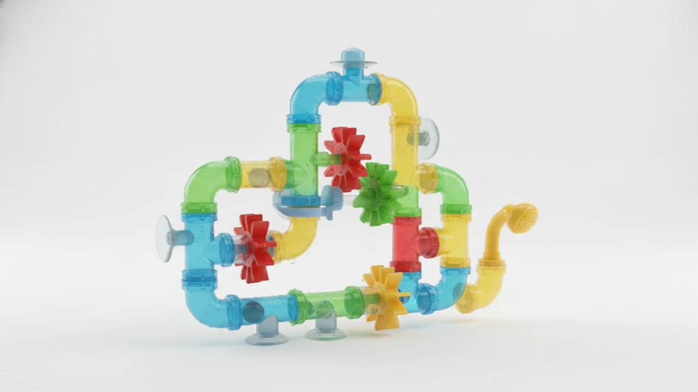 Interactive Bath Pipe Toy Set