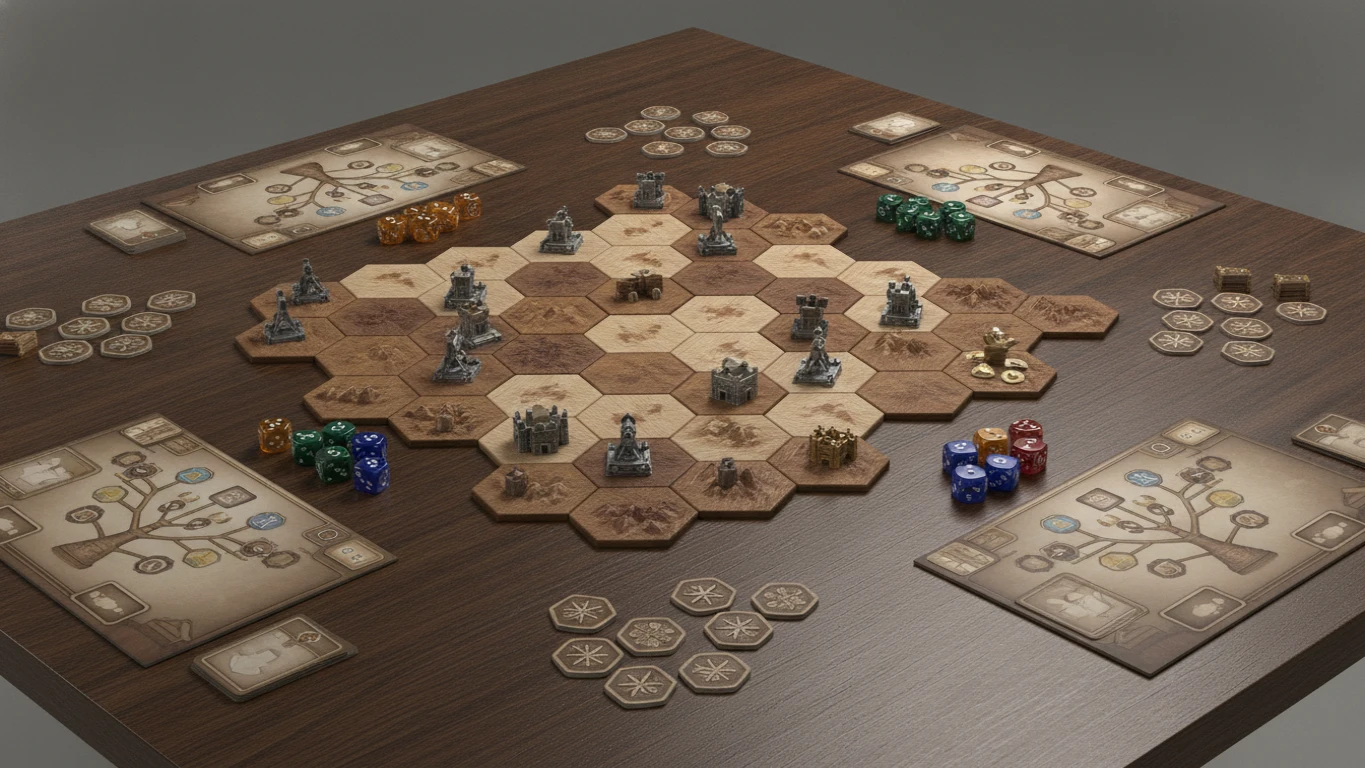 Interactive Strategy Board Game