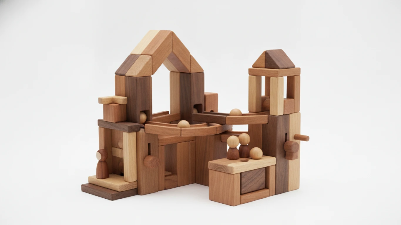 Interactive Wooden Mass Playset