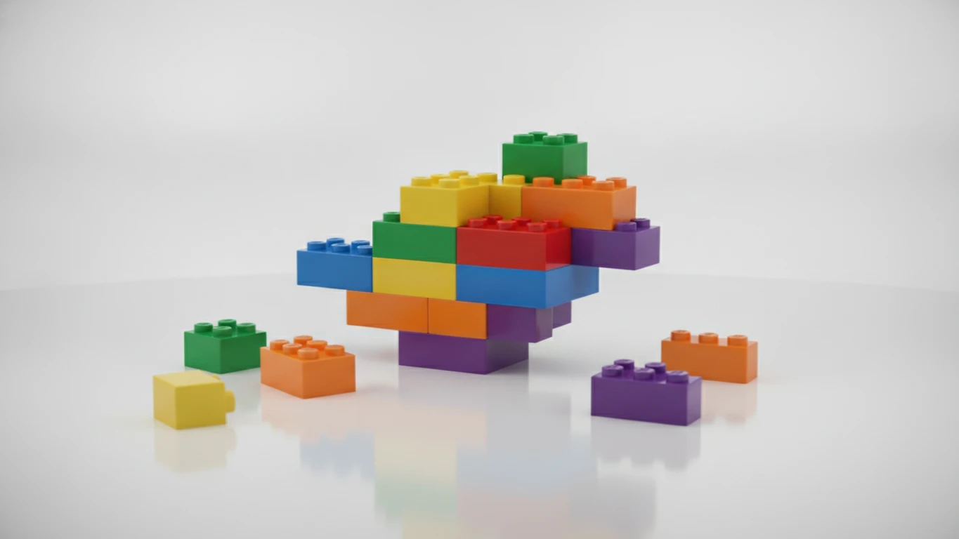 Interlocking Plastic Construction Bricks