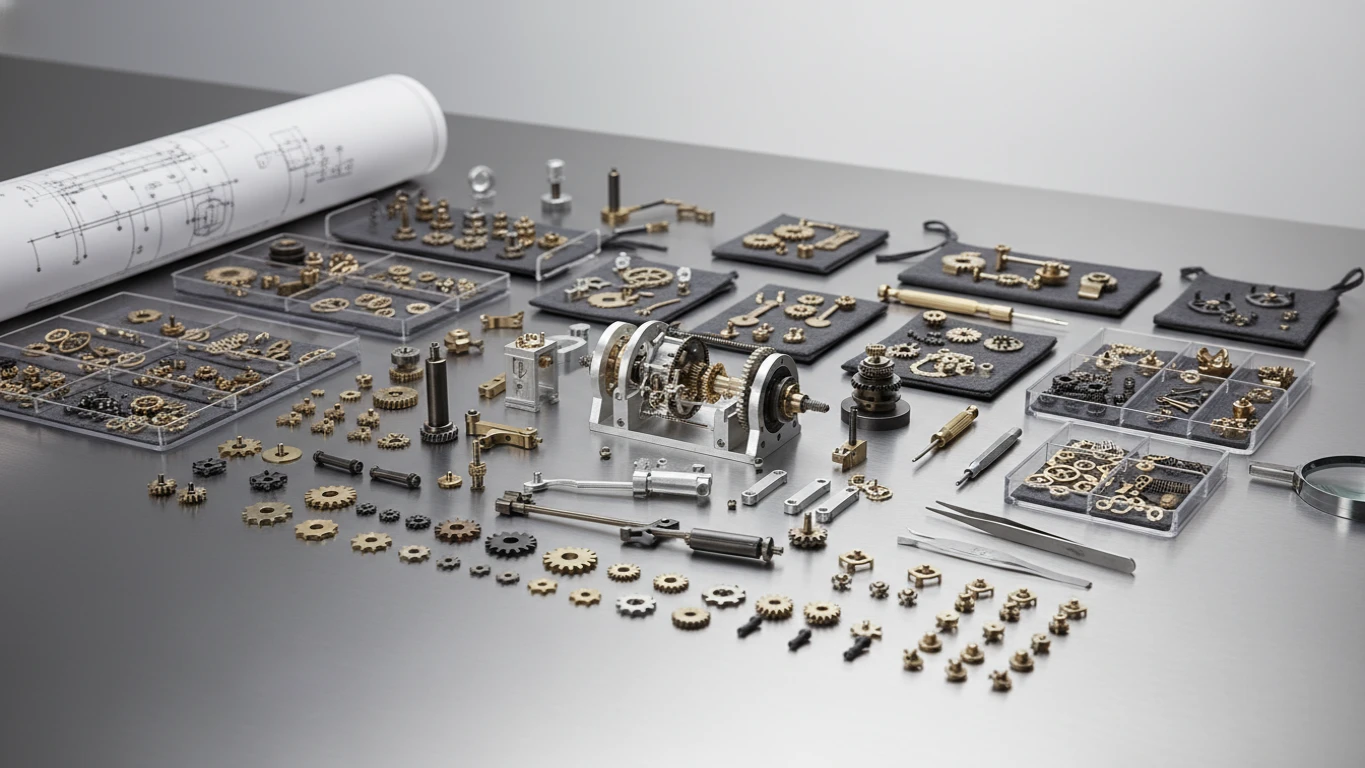 Intricate Mechanical Model Construction Kit