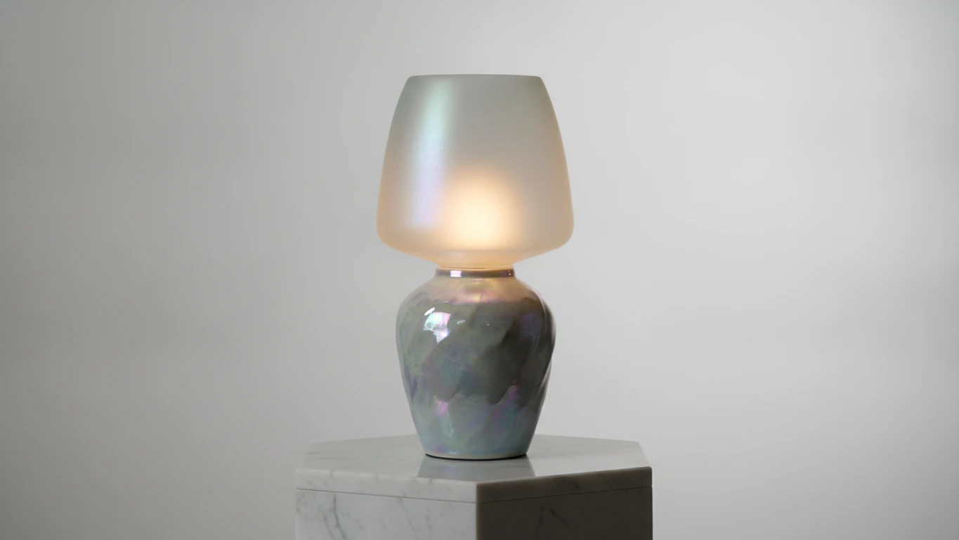 Iridescent Ceramic Table Lamp