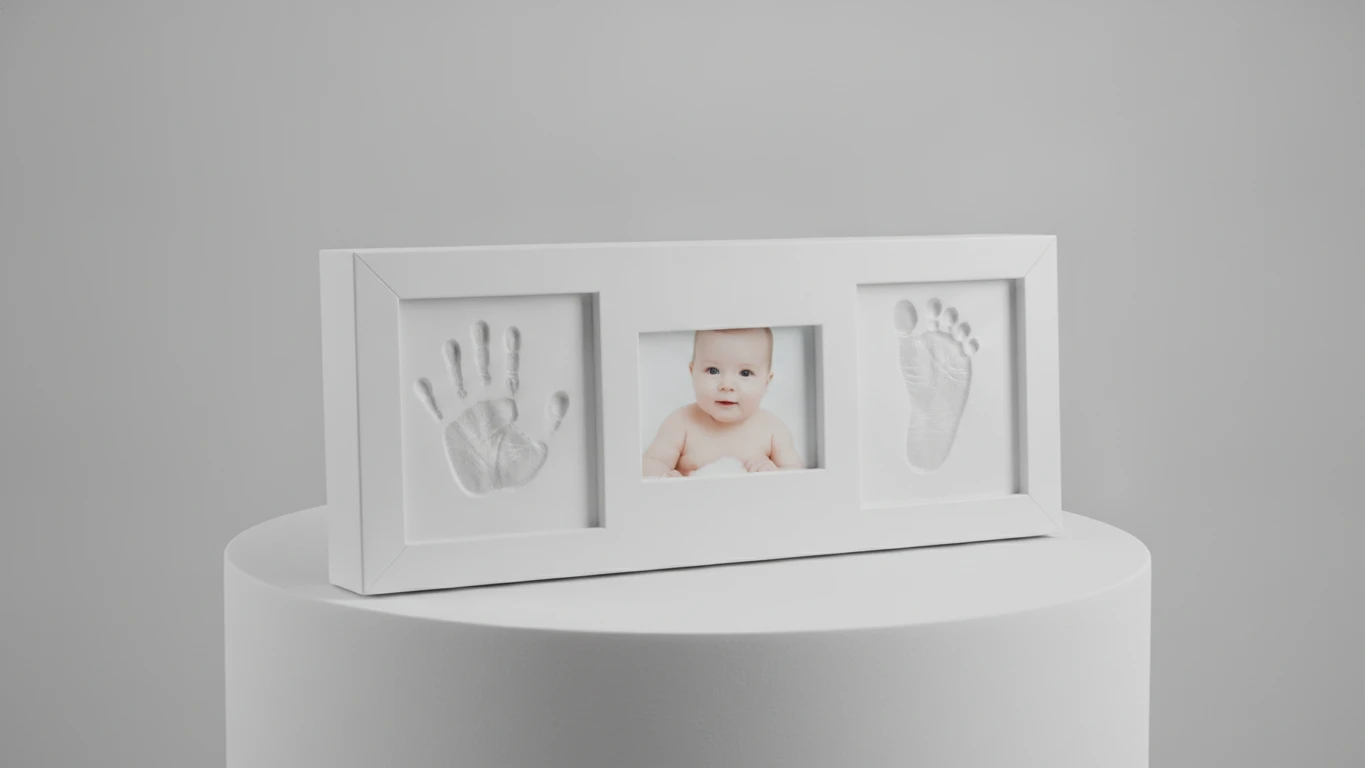 Keepsake Handprint and Footprint Frame