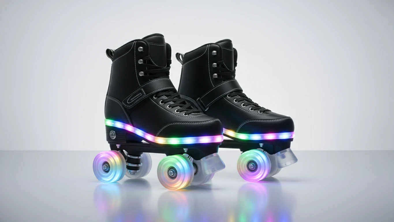 LED Light-Up Quad Roller Skates