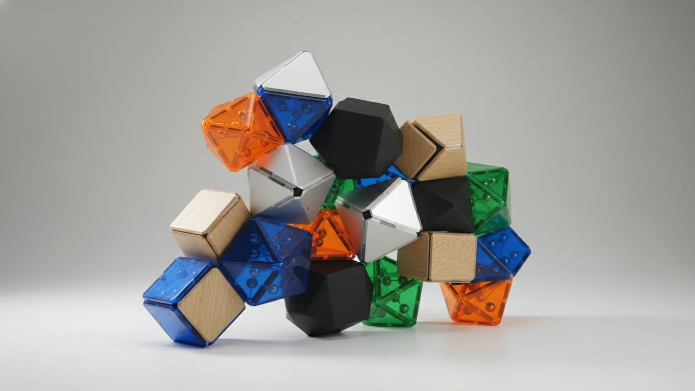 Large Geometric Magnetic Construction Set