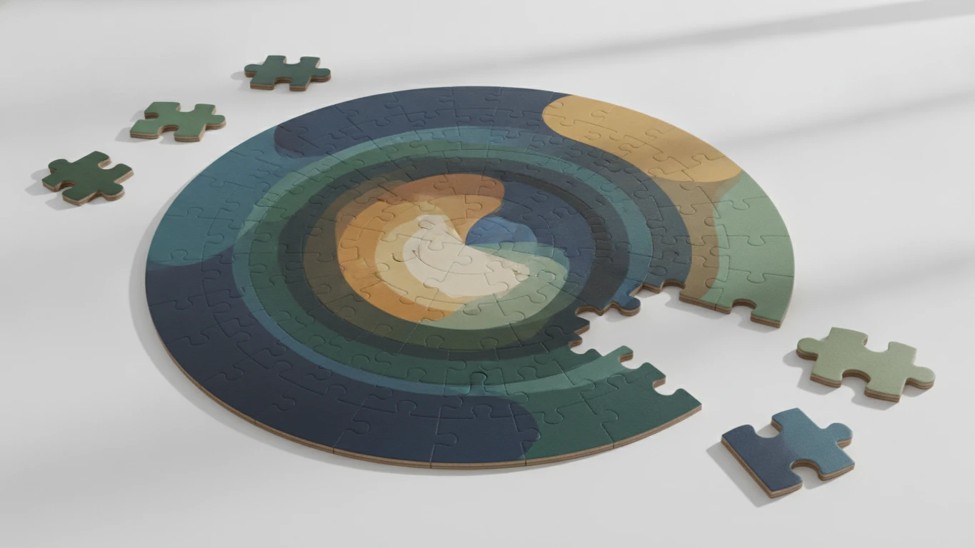 Large-Piece Cognitive Jigsaw Puzzle
