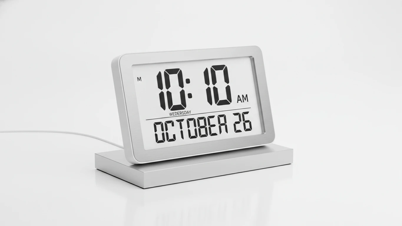 Large Print Digital Day Clock