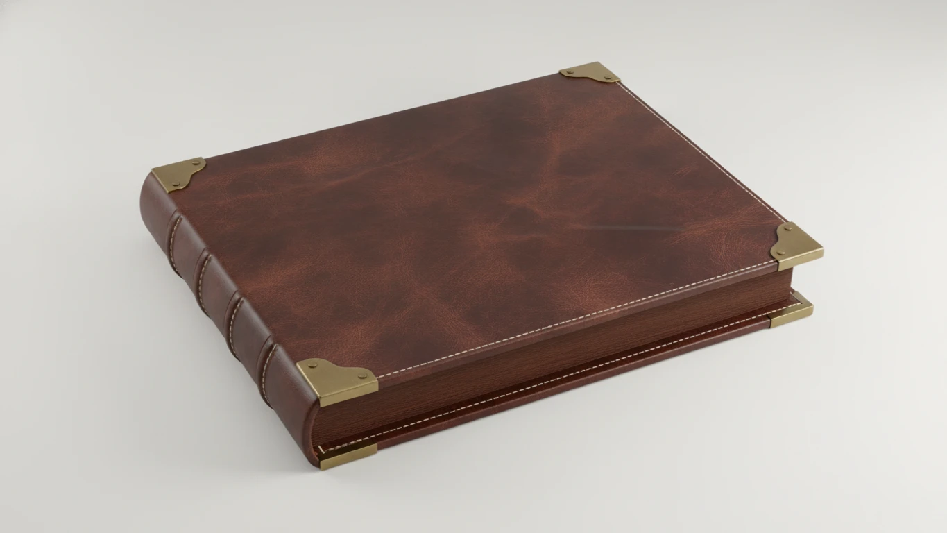 Leather-Bound Archival Scrapbook
