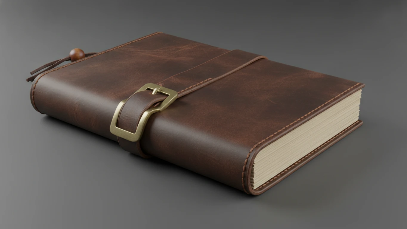 Leather-Bound Daily Gratitude Journal