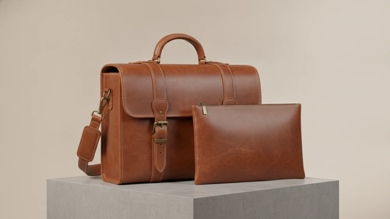 Leather Medical Briefcase and Document Bag