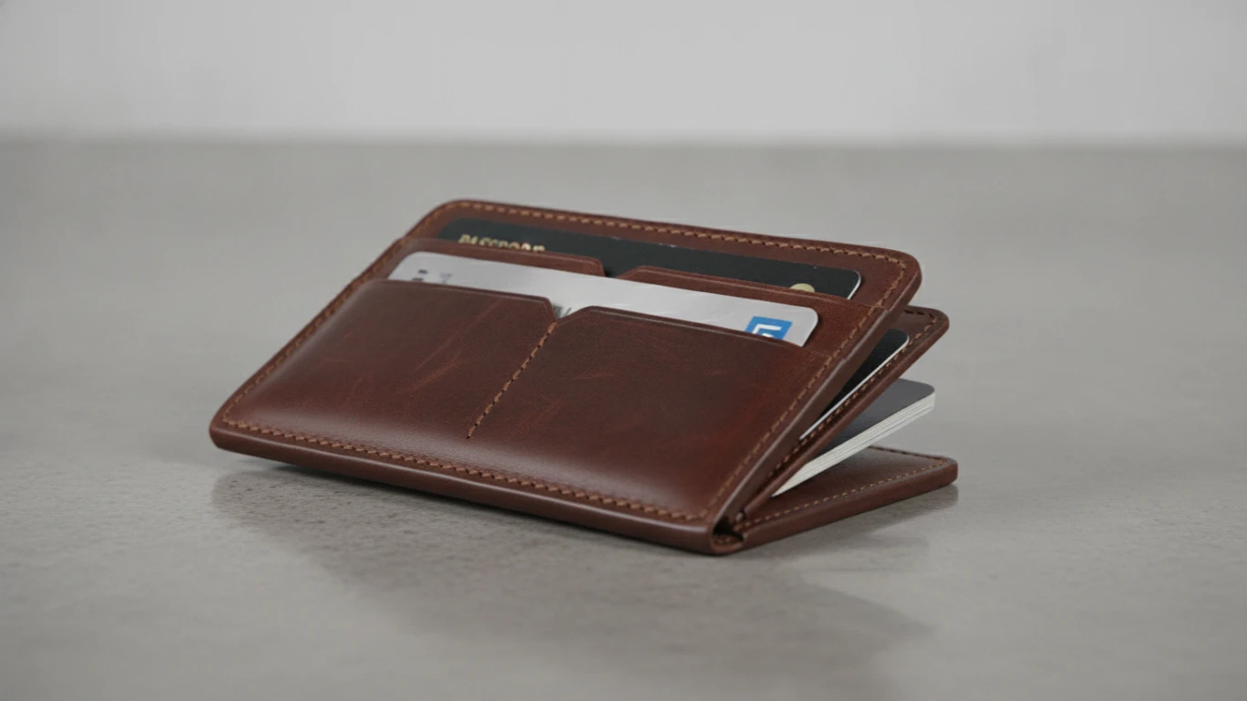 Leather RFID-Blocking Slim Travel Wallet