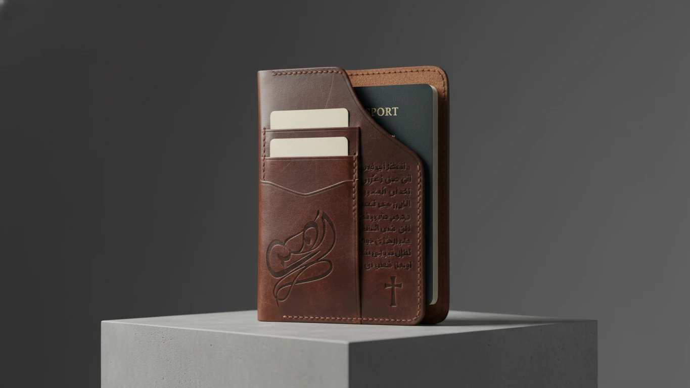 Leather Scripture Passport Cover