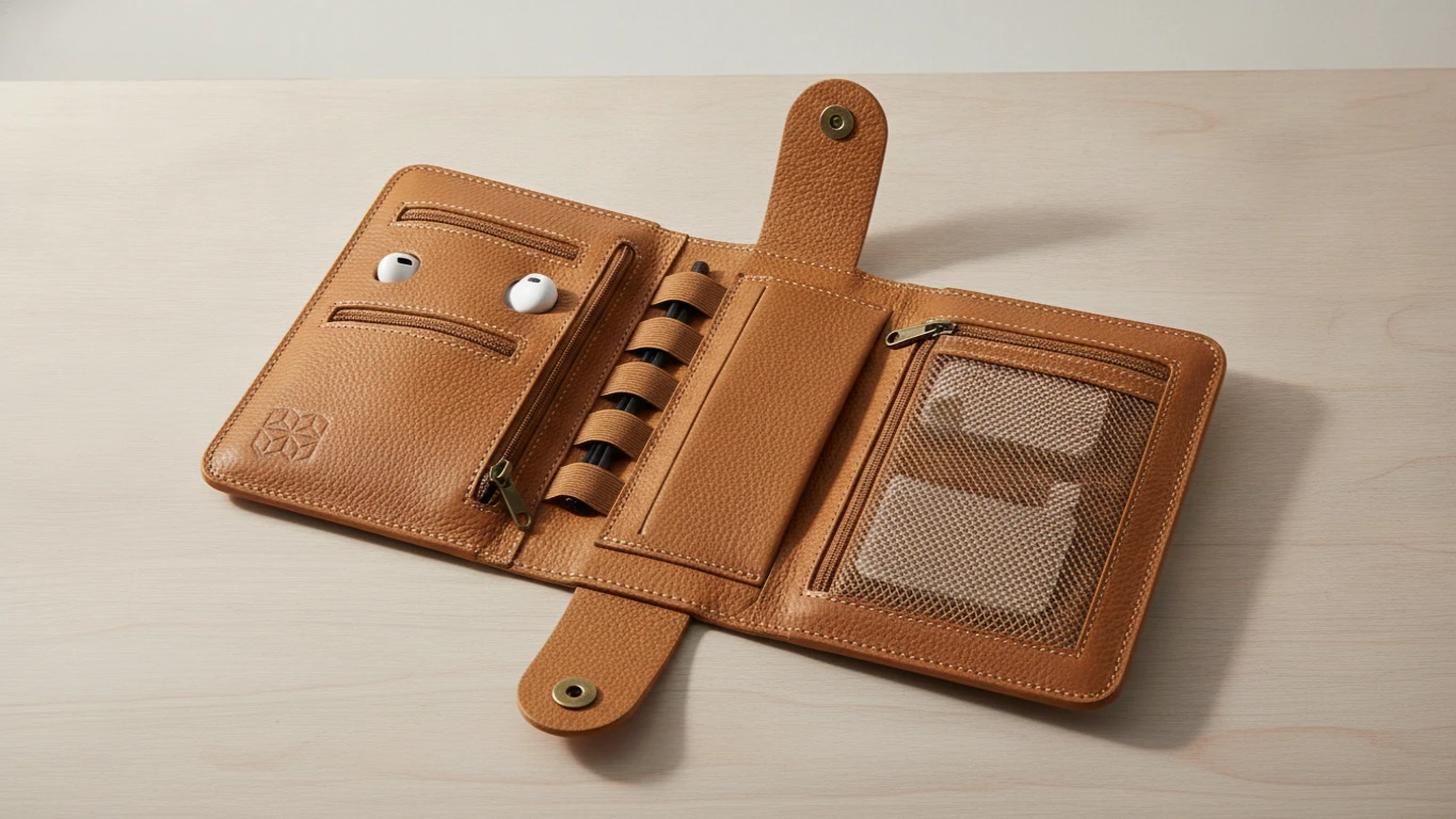 Leather Tech Accessory Organizer