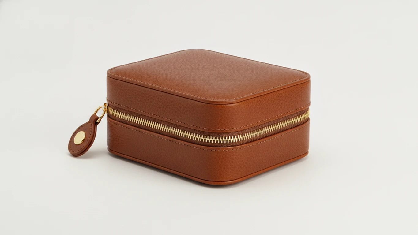 Leather Travel Jewelry Case