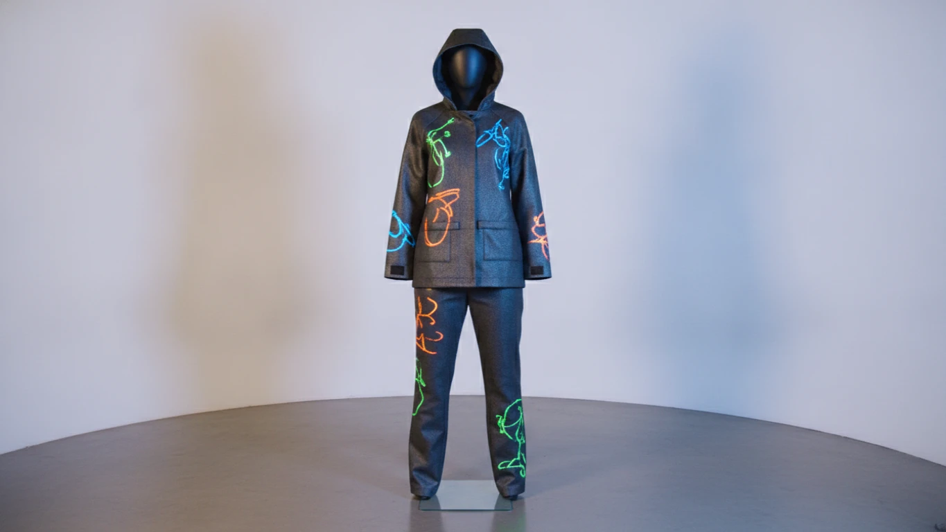 Light-Reactive Drawing Apparel