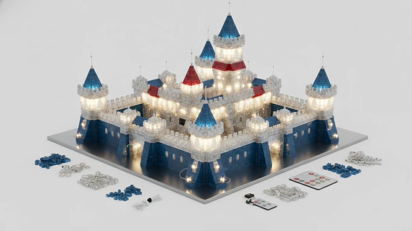 Light-Up Fortress Building Kit