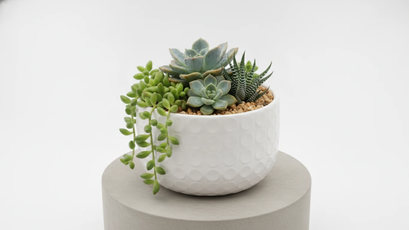 Low-Maintenance Indoor Desk Succulent