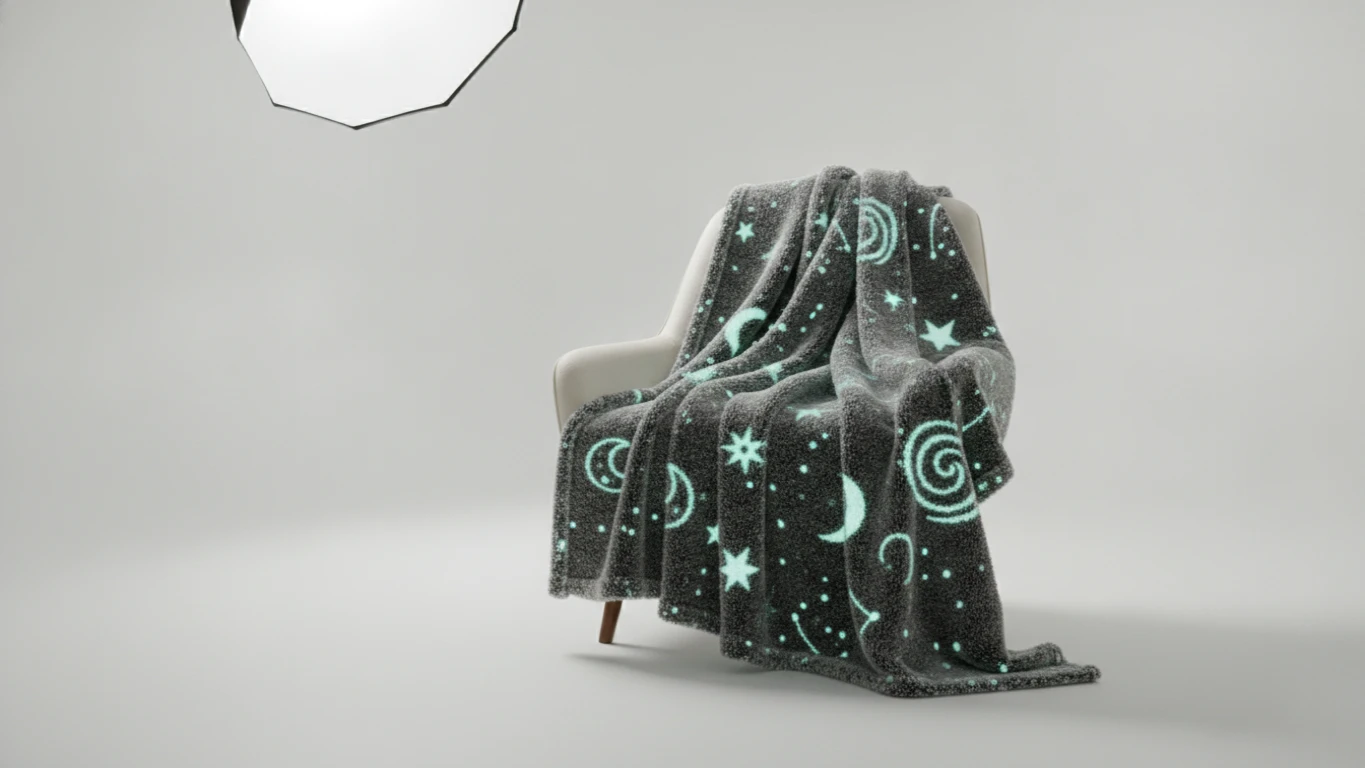 Luminous Glow-in-the-Dark Throw Blanket