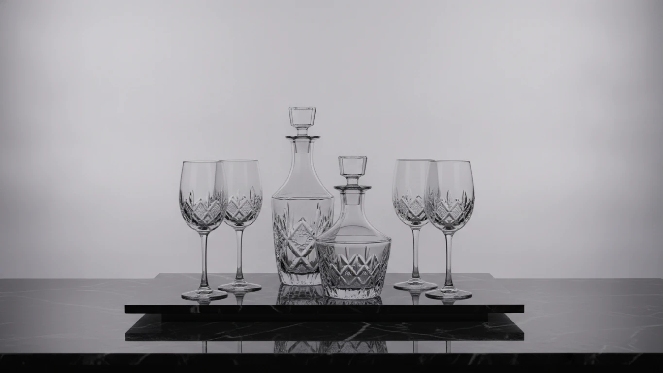 Lustrous Crystal Stemware Set