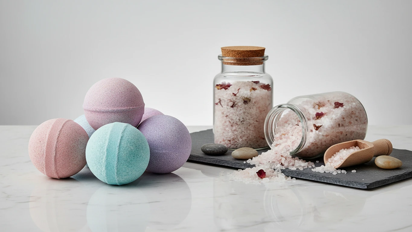 Luxury Bath Bomb and Salt Collection