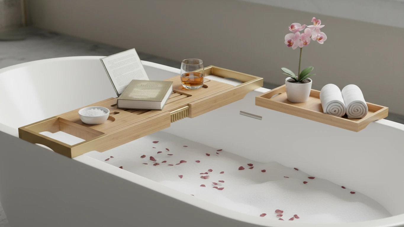 Luxury Bath Caddy and Tray