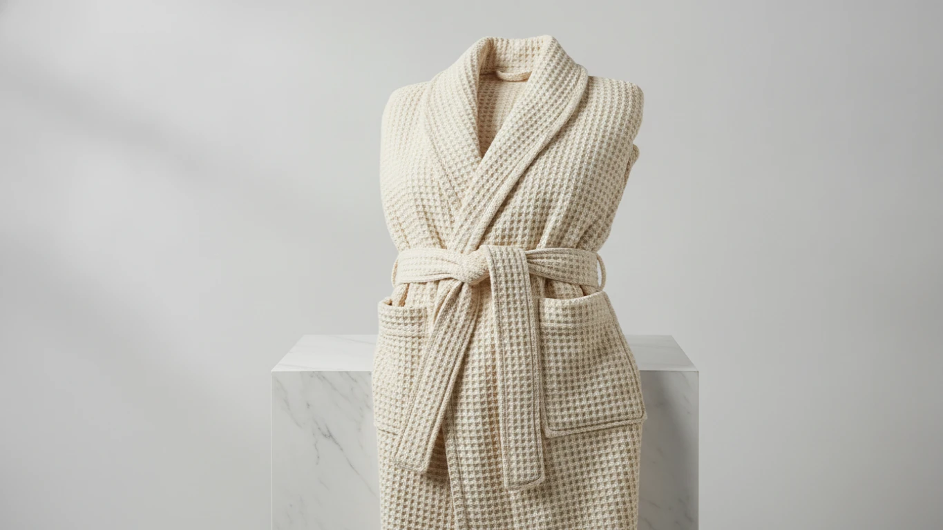 Luxury Cotton Waffle Weave Bathrobe