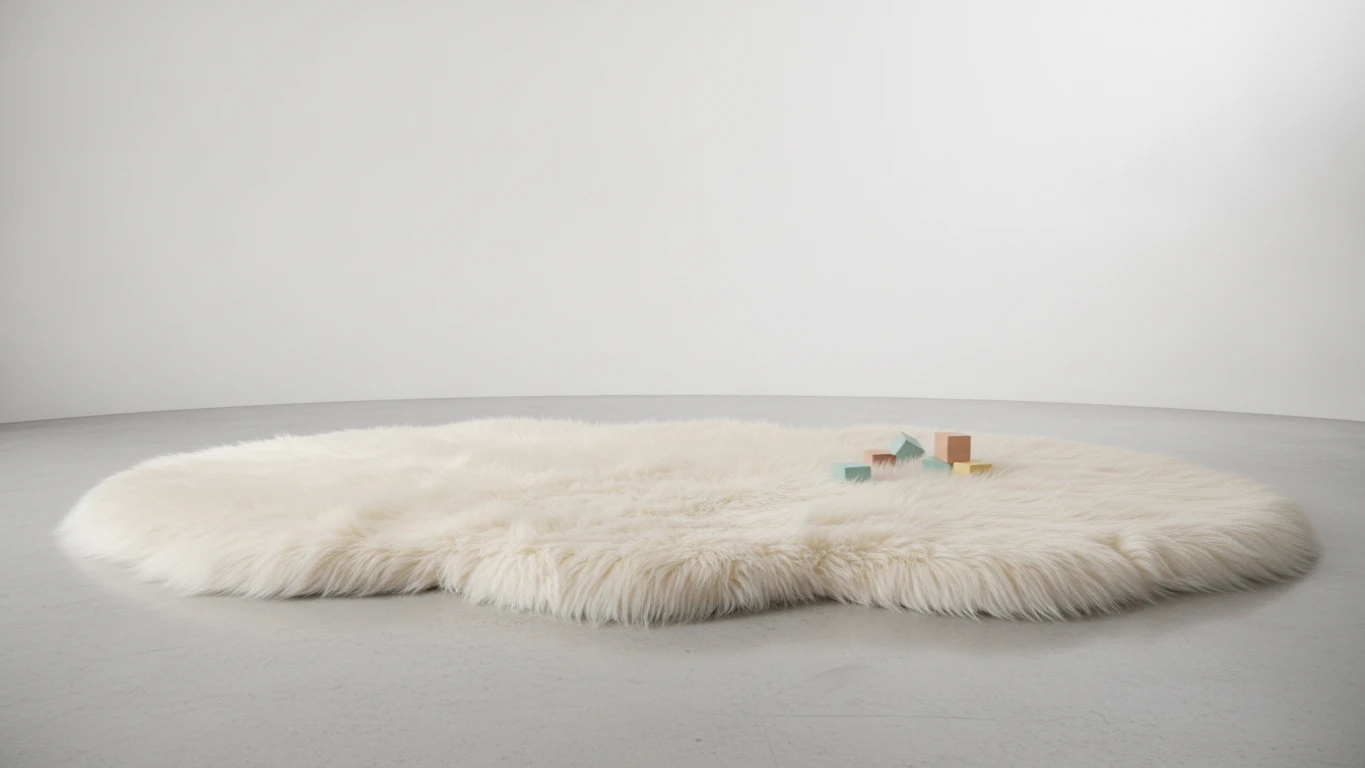 Luxury Faux Fur Nursery Rug