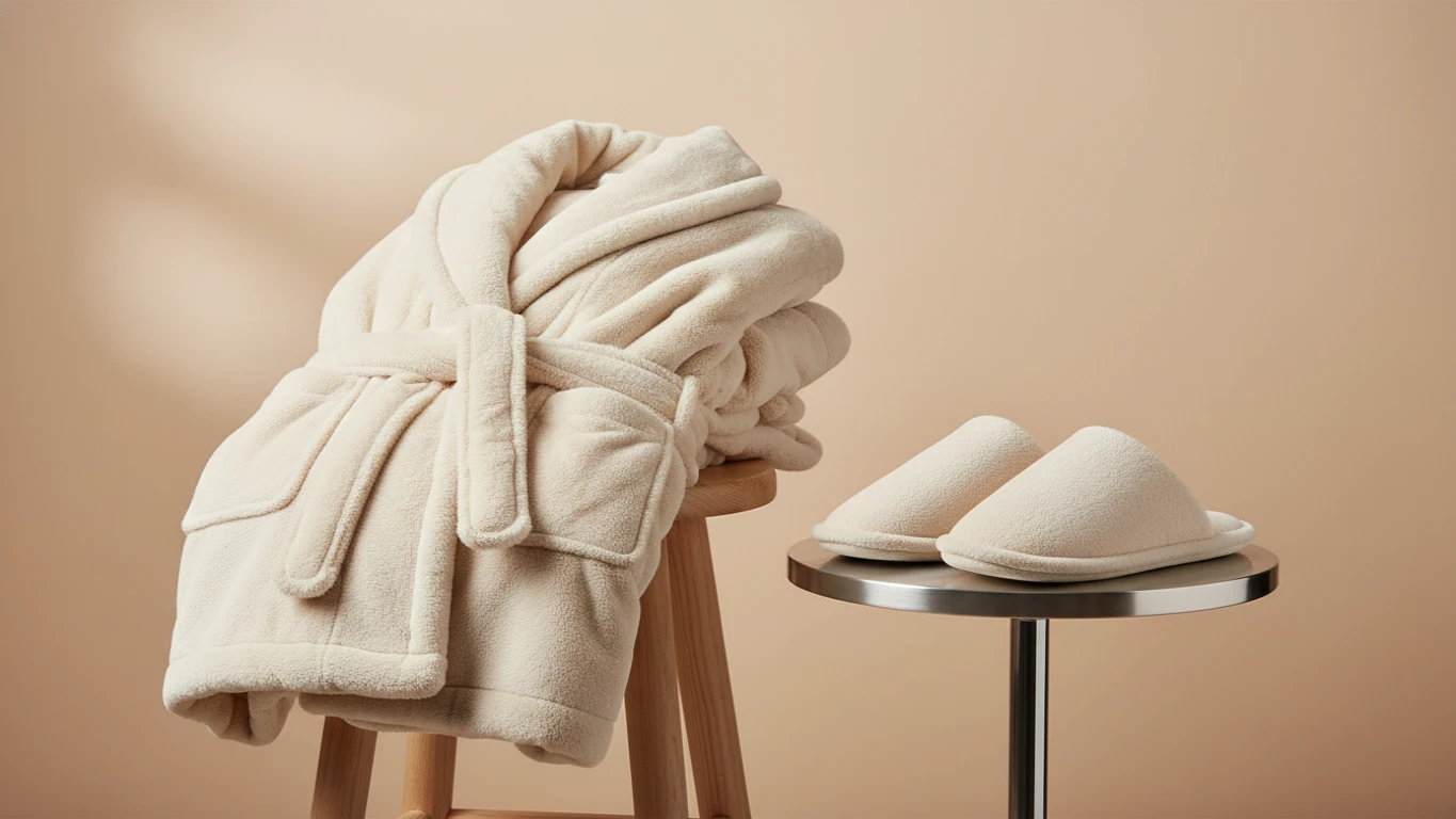 Luxury Plush Robe and Slipper Set