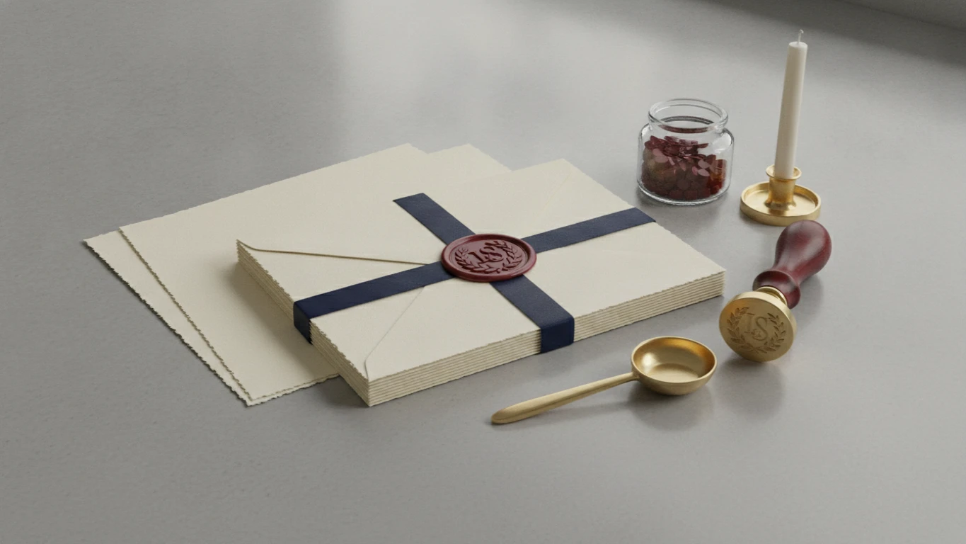 Luxury Stationery Set with Wax Seal