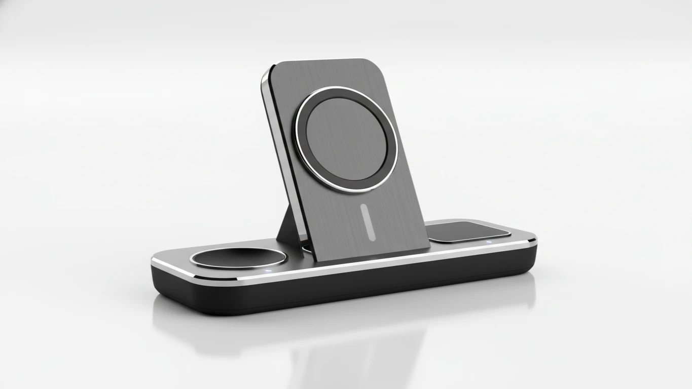 Magnetic 3-in-1 Wireless Charging Hub