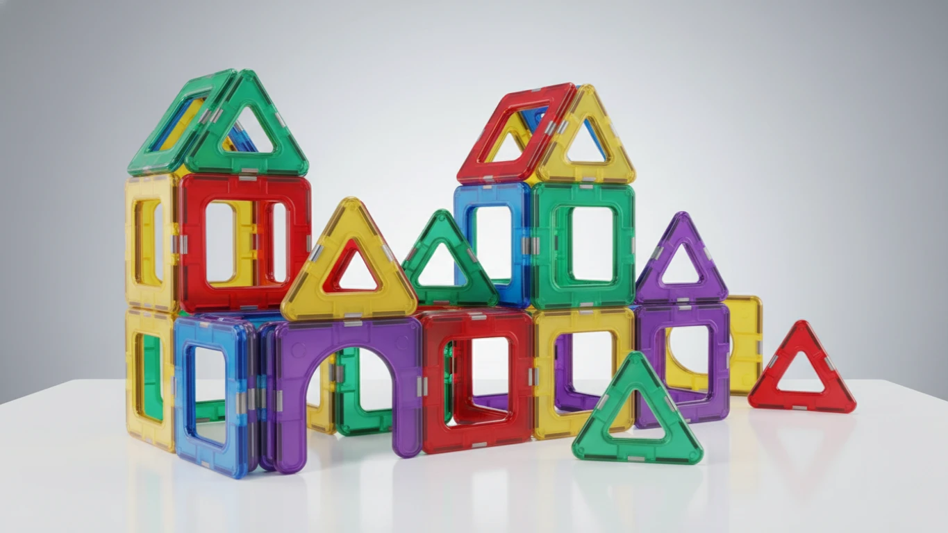 Magnetic Building Tile Set