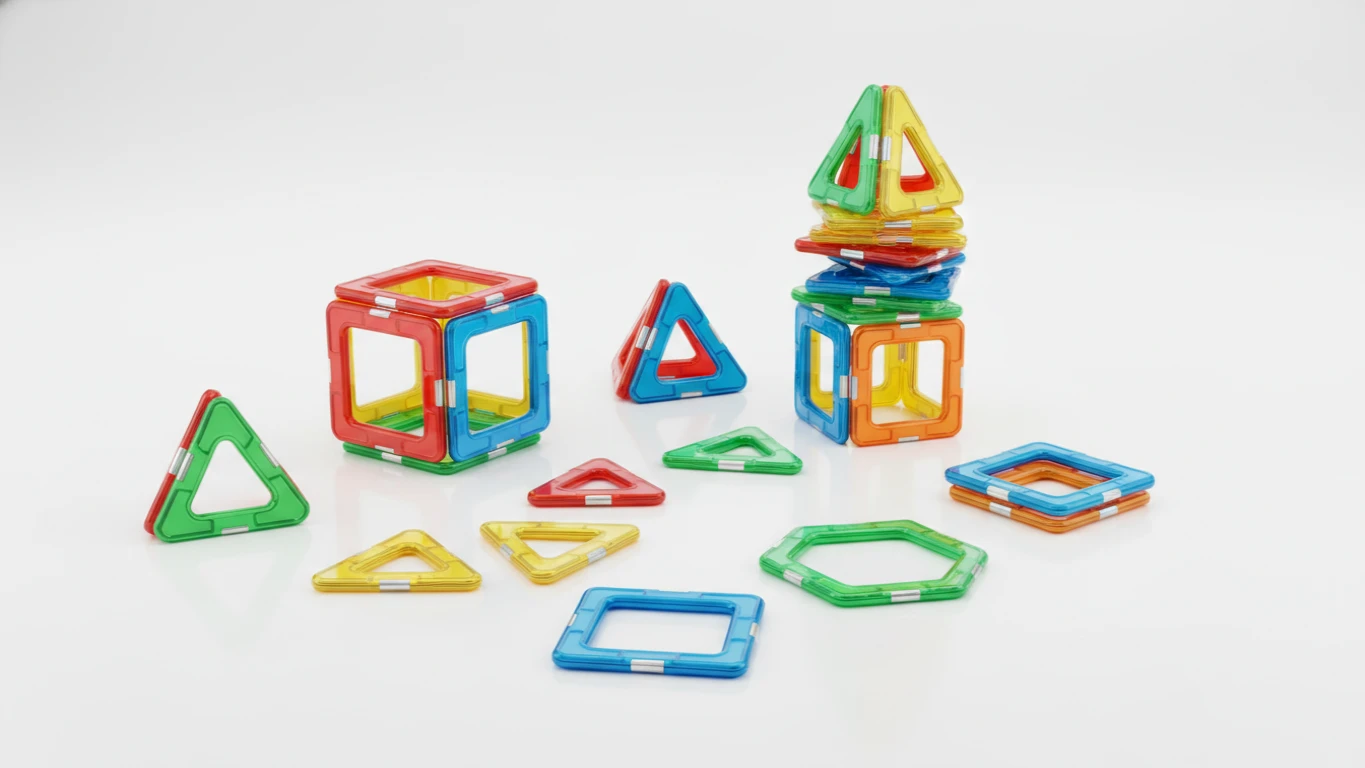 Magnetic Building Tiles Set