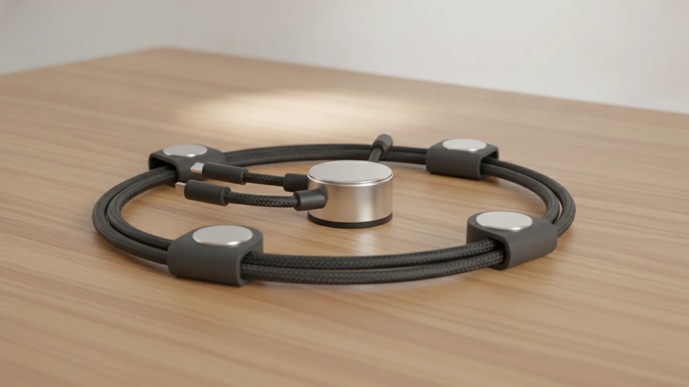 Magnetic Desk Cable Management System